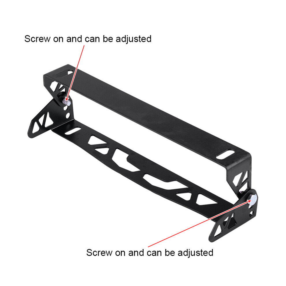 Universal Aluminum License Plate Frame With Adjustable Racing Numbers Â Gold, Purple Black/Blue/Red 7681382814985