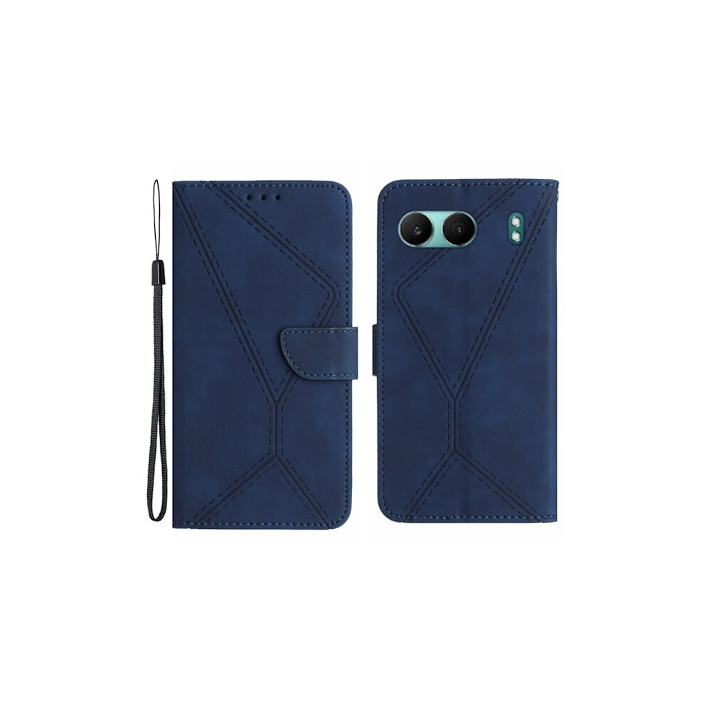 Skalo Compatible With Oneplus Nord 4 Embossed Pu Leather Wallet Case - Blue 9389440749757