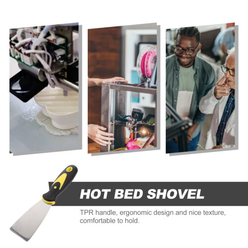 Multifunctional Ergonomic Hot Bed Scrapper Removal Tool for 3D Printing 2