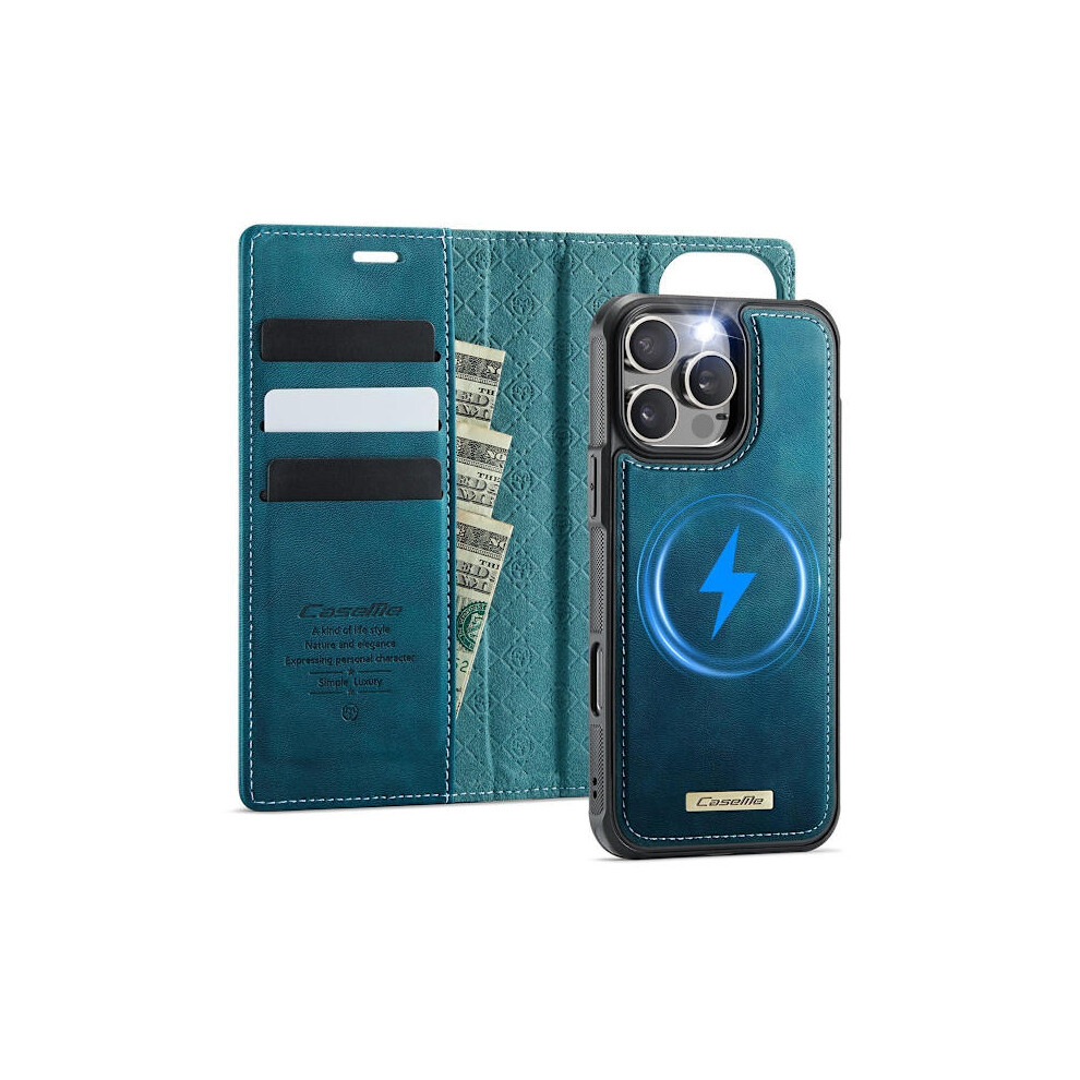 (For Compatible With Iphone 13) Caseme 2 In 1 Magsafe Detachable Wallet Case With 3 Card Slots And Rfid Protection Blue 9389440750029