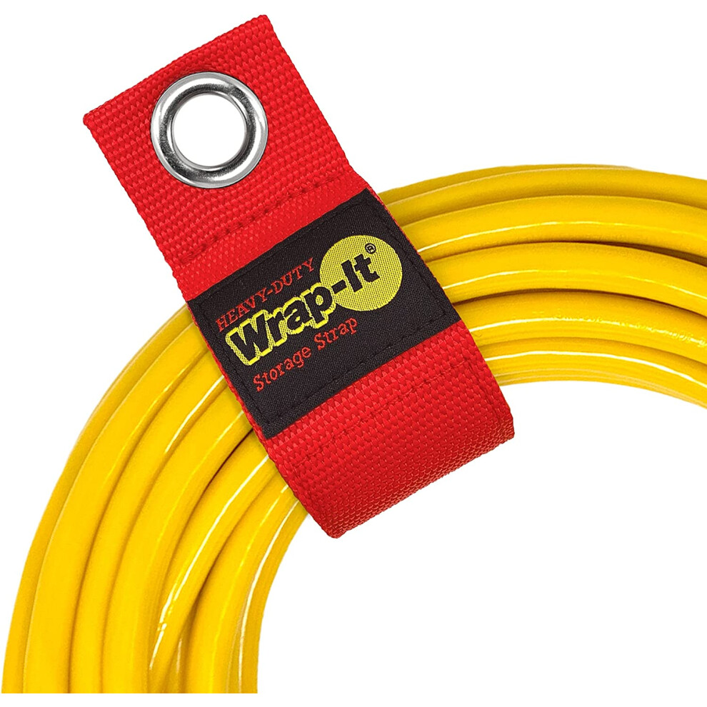 Heavy-Duty Straps - Assorted 6-Pack (Red) - Hook And Loop Extension Cord Organizer Hanger, Cord Wrap 9389440750425