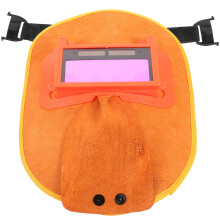 Leather Welding Mask Welding Helmet Mask with Lens Cowhide Welding Helmet Mask