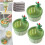 Cactus Kitchen Sink Drain Strainer, Press Auto Dump Basket, Multi-Functional Lifting Filter Net for Home Use (Green, 3 PCS) 1