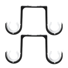 2 Pcs Double Pole Bracket Braces Home Accessories Home Decor Drapery Brackets Window Decor Window Dressing Holder