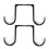 2 Pcs Double Pole Bracket Braces Home Accessories Home Decor Drapery Brackets Window Decor Window Dressing Holder 1