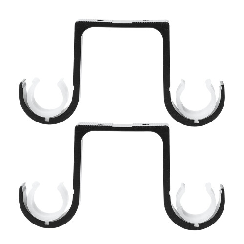 2 Pcs Double Pole Bracket Braces Home Accessories Home Decor Drapery Brackets Window Decor Window Dressing Holder