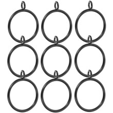 40 Pcs Curtain Ring Metal Hook Hanging Rings Drapery with Eyelets Circle Hooks Rod Multipurpose Replacement