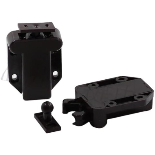 Push to Open Cabinet Latch 5pcs Self Locking Door Catch for Handleless Wardrobe Drawer 2