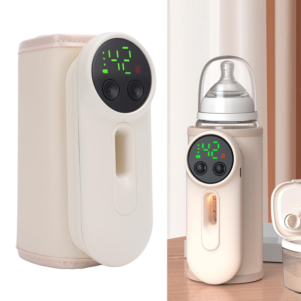 Portable Baby Bottle Warmer with Waterless Spill Heating, USB Rechargeable, TravelFriendly