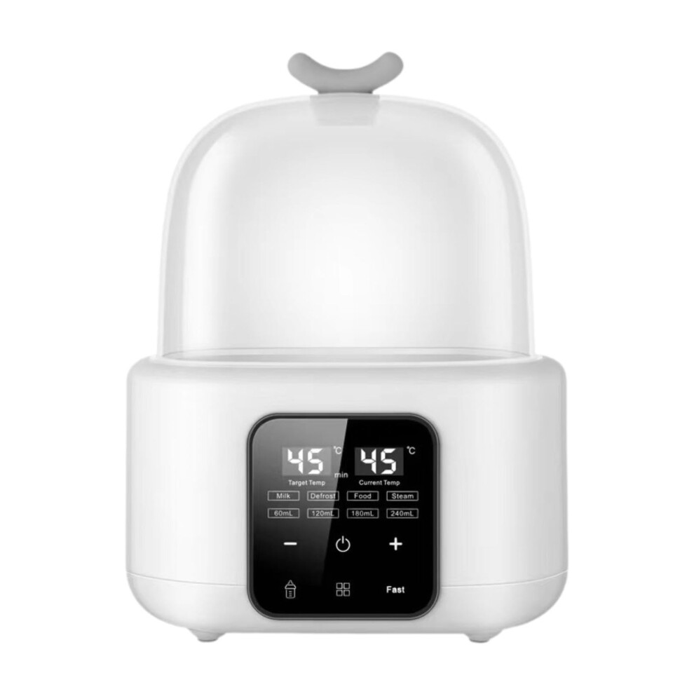 Baby Bottle Warmer With Lcd Display, Multifunction Heating For Milk And Food, White