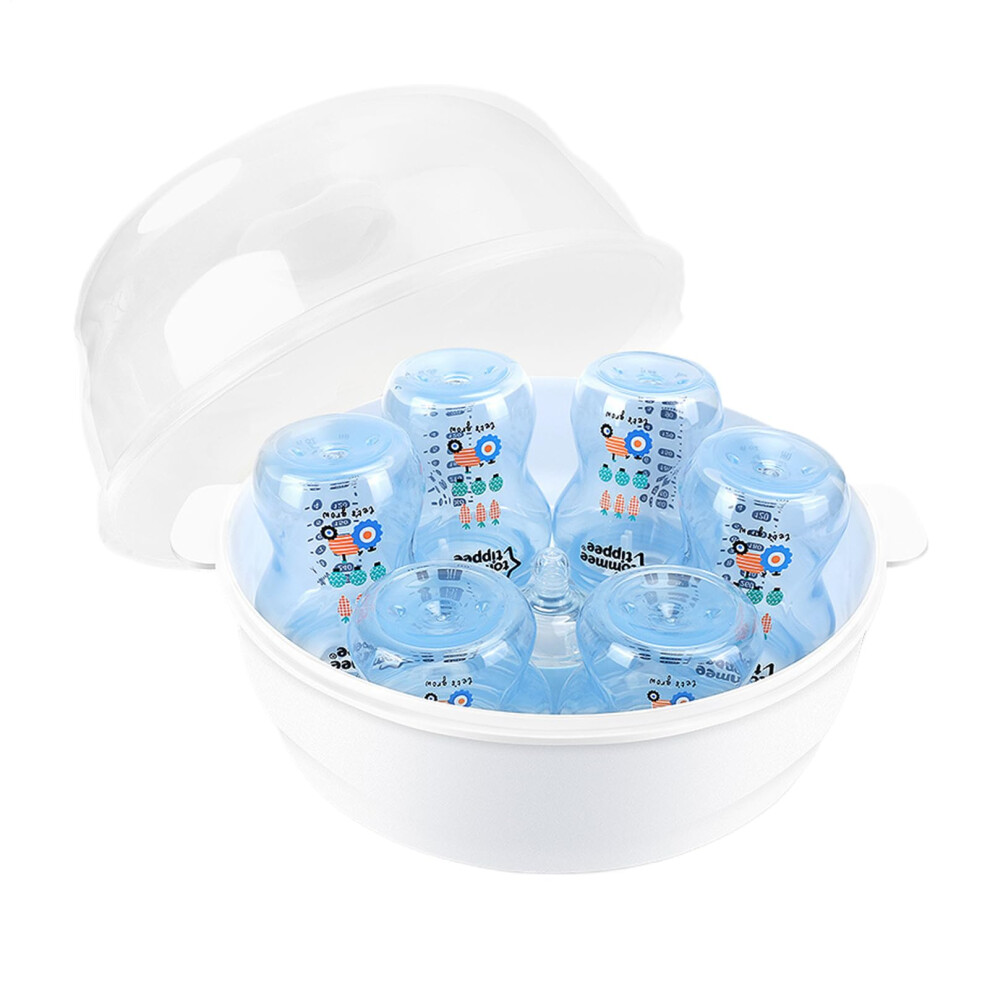 Microwave Baby Bottle Sterilizer with Fast Steam Cleaning and Large Capacity for Bottles and Pacifiers