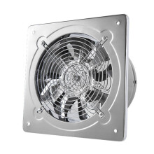 8 Inch Stainless Steel Wall Mounted Exhaust Fan with Copper Motor, Quiet Operation and Backdraft Valve