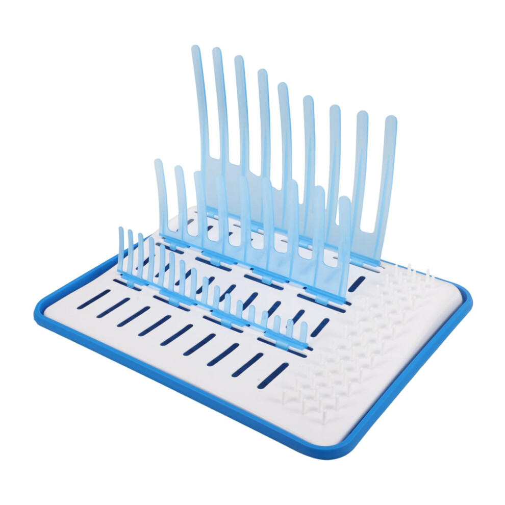 Baby Bottle Drying Rack with Drainer Tray, SpaceSaving Upright Storage for Bottles and Cups
