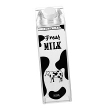 Milk Storage Bottle with Leakproof Lid, Compact Reusable Container for Travel and Fridge