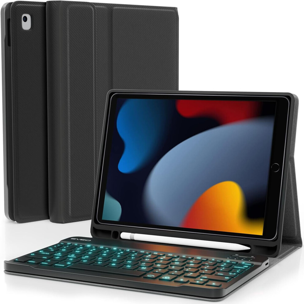 Compatible With Ipad 9Th/8Th Gen 10.2" Case With Keyboard - Compatible With Ipad 9Th Gen (2021) 9389440755796