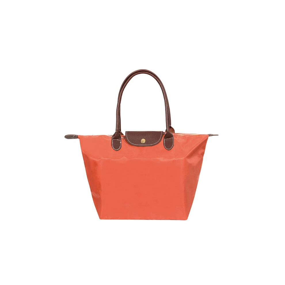Waterproof Nylon Dumpling Handbag Bags Women Tote Bag Ladies Large Capacity Handbag For Travel Foldable Casual Shoulder Bag Orange Orange L Orange L 9389440758681