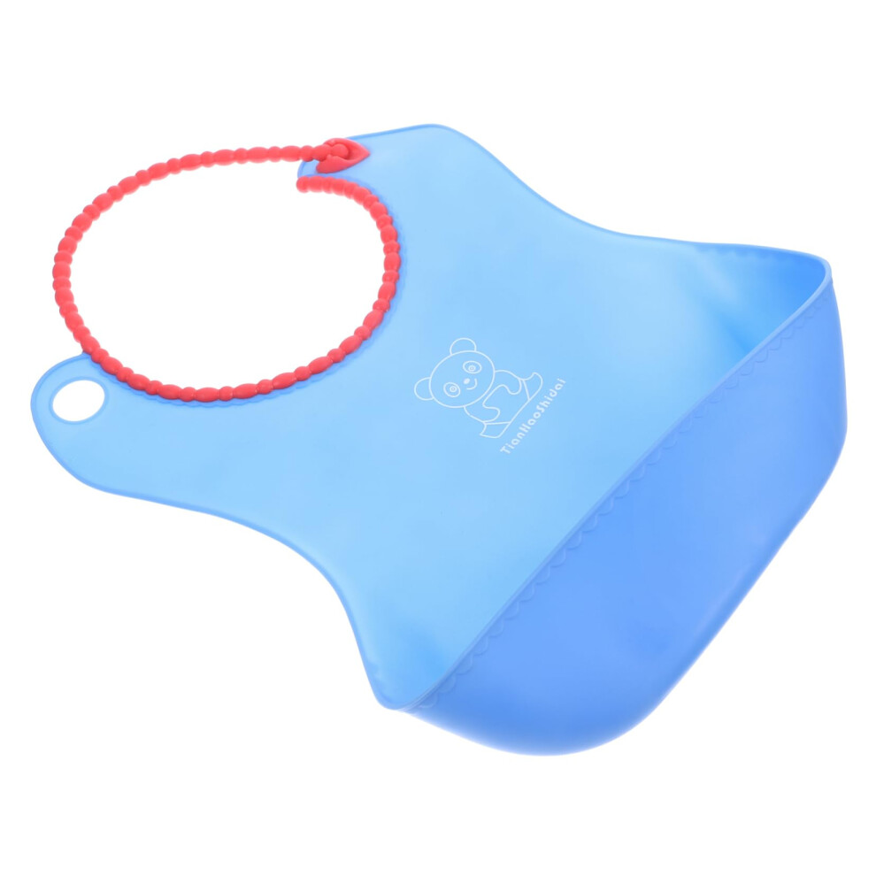 Silicone Baby Bib with Waterproof Spill Protection and Adjustable Neck Fit, Deep Food Catcher Pocket