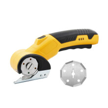 Cordless Electric Scissors with LED Light, Ergonomic Grip Rechargeable Cutter for Fabric Leather Cardboard