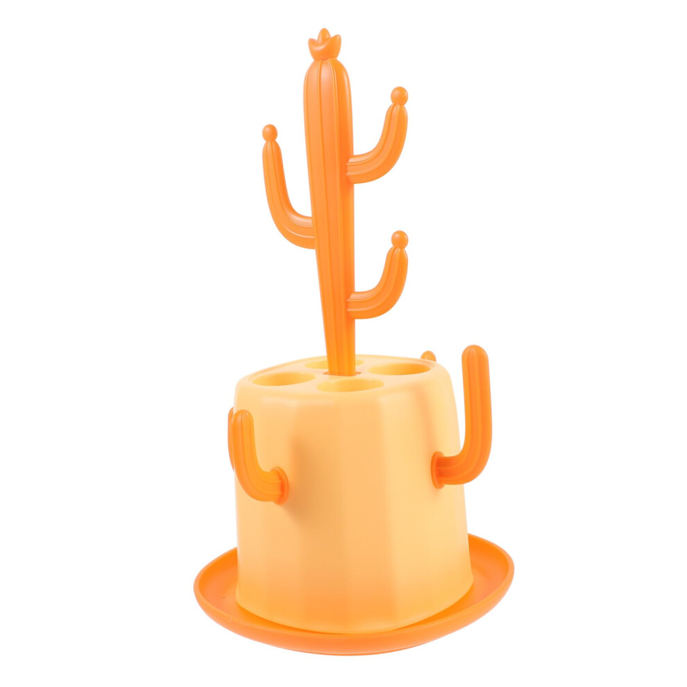 Bottle Drying Rack with Detachable Tray Base, Cactus Holder for Baby Bottles and Tableware Storage