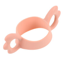 Baby Bottle Handle Soft Pink Silicone Grip Ergonomic NonSlip Holder Universal Fit for Newborns