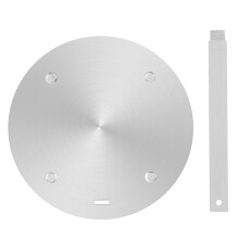 Induction Hob Heat Diffuser 28cm Stainless Steel Adapter Plate with Detachable Handle for Gas Stove