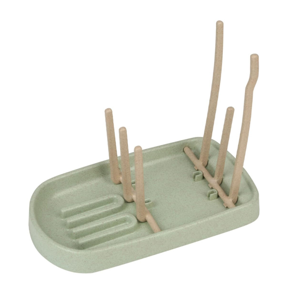 Wheat Straw Bottle Drying Rack with Large Capacity Cup Stand for Kitchen and Nursery Use
