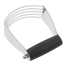 Heavy Duty Stainless Steel Pastry Cutter and Dough Blender with Sharp Blades for Effortless Baking