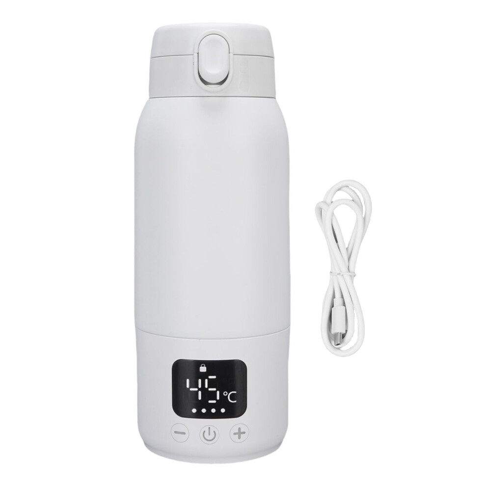 Portable Bottle Warmer 500ml Cordless Travel Milk Warmer Fast Heating 100W Rechargeable Baby Use