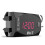 Motorcycle Handlebar Clock with Digital Voltmeter and Thermometer, IP67 Waterproof LED Display (Red) 1