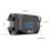 Motorcycle Handlebar Clock with Digital Voltmeter and Thermometer, IP67 Waterproof LED Display (Red) 3