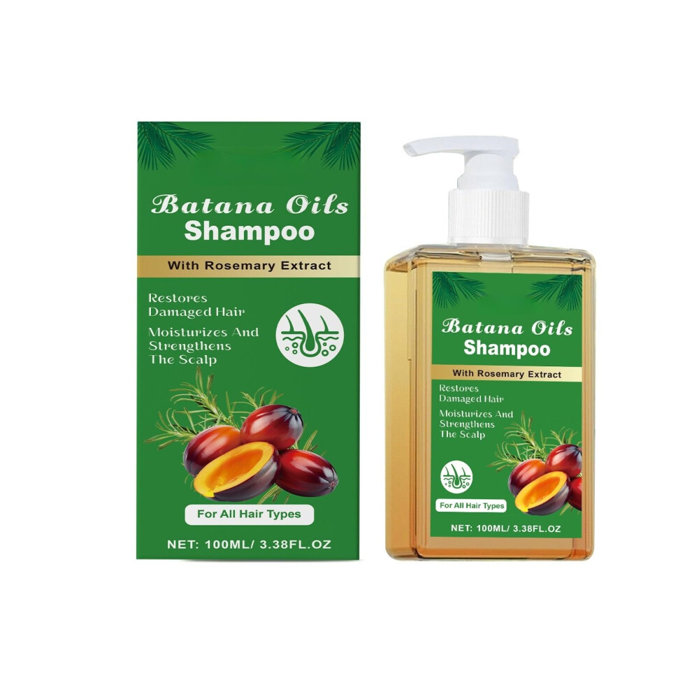 Moisturizing Rosemary Shampoo with Batana Oil for Deep Hydration and Nourished Scalp 100ml
