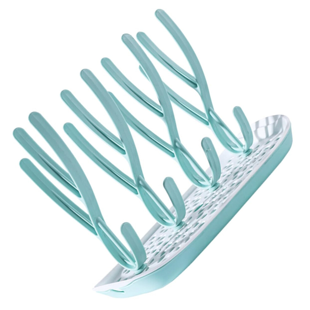 Baby Bottle Drying Rack with Detachable Upright Holder for Countertop Nursery Storage
