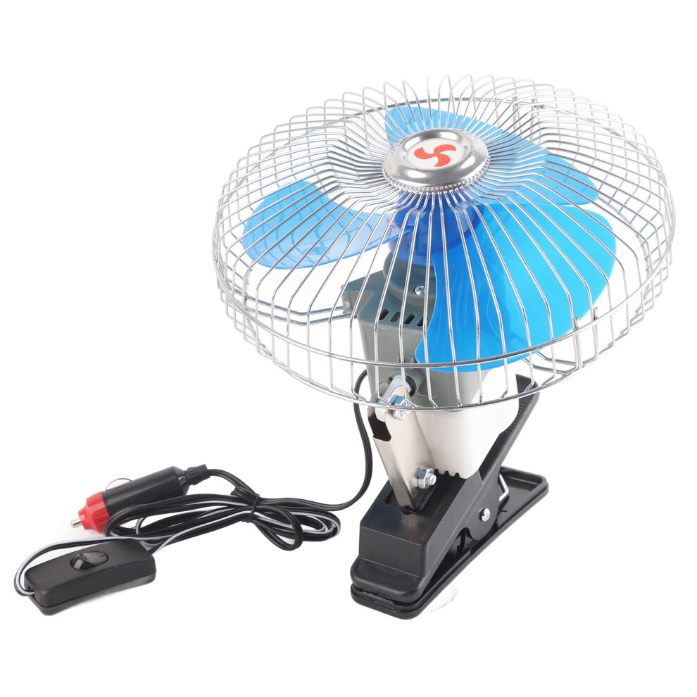 Cooling Oscillating Fan 12V 25W For Car Truck Dashboard Clip-On 7901382818784