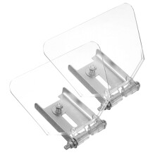 2pcs Bench Grinder Eye Shield Stainless Steel Protective Cover Dust and Impact Resistant Easy Install