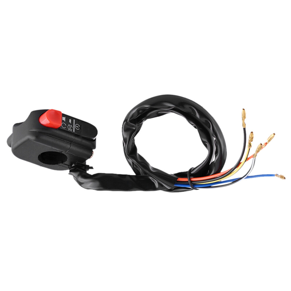 7/8Inch Motorcycle Handlebar On Off Switch With Connecting Wires For Bike 3151382818824