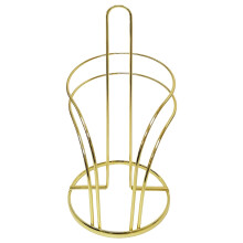 Gold Countertop Paper Towel Holder with OneHand Tear, RustResistant Carbon Steel, 12.4x5.5 in