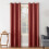 Sun Zero Cooper Textured Thermal-Lined Blackout Energy-Efficient Grommet Curtain Panel, 40"x63", Red (Single Panel) 1