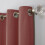 Sun Zero Cooper Textured Thermal-Lined Blackout Energy-Efficient Grommet Curtain Panel, 40"x63", Red (Single Panel) 5