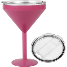 13oz Insulated Martini Glass Stainless Steel Martini Tumbler with Lid,Tumbler Mug for Cold Drinks