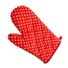 2 Pieces Extra Thick Heat Resistant Oven Mitts with NonSlip Grip for Microwave and Oven Baking Red