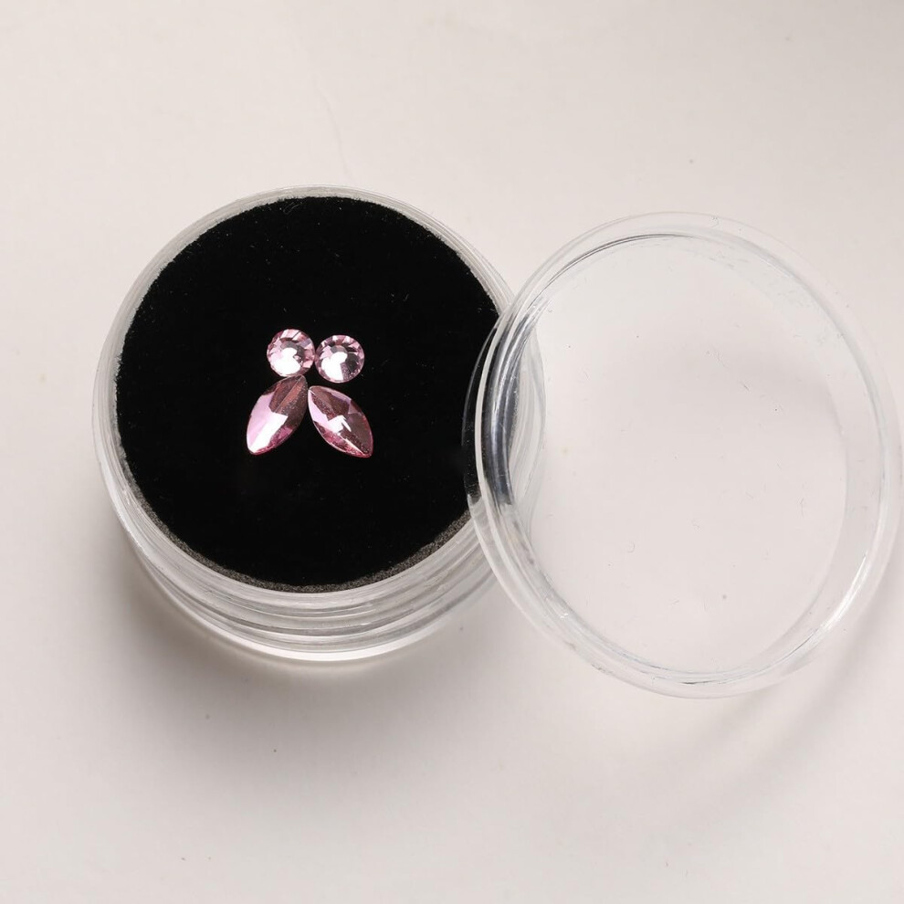 Pink Crystal Tooth Gem Dental Jewelry â Stylish Smile Accent with Smooth Reflective Finish, 1 Piece
