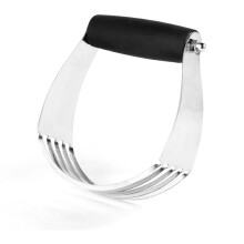 Stainless Steel Pastry Blender and Dough Cutter with Ergonomic Comfort Grip for Baking Pie Crust and Biscuits