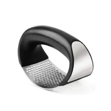Garlic Press Stainless Steel Rust Proof Mincer with Ergonomic Sturdy Handle for Kitchen Black