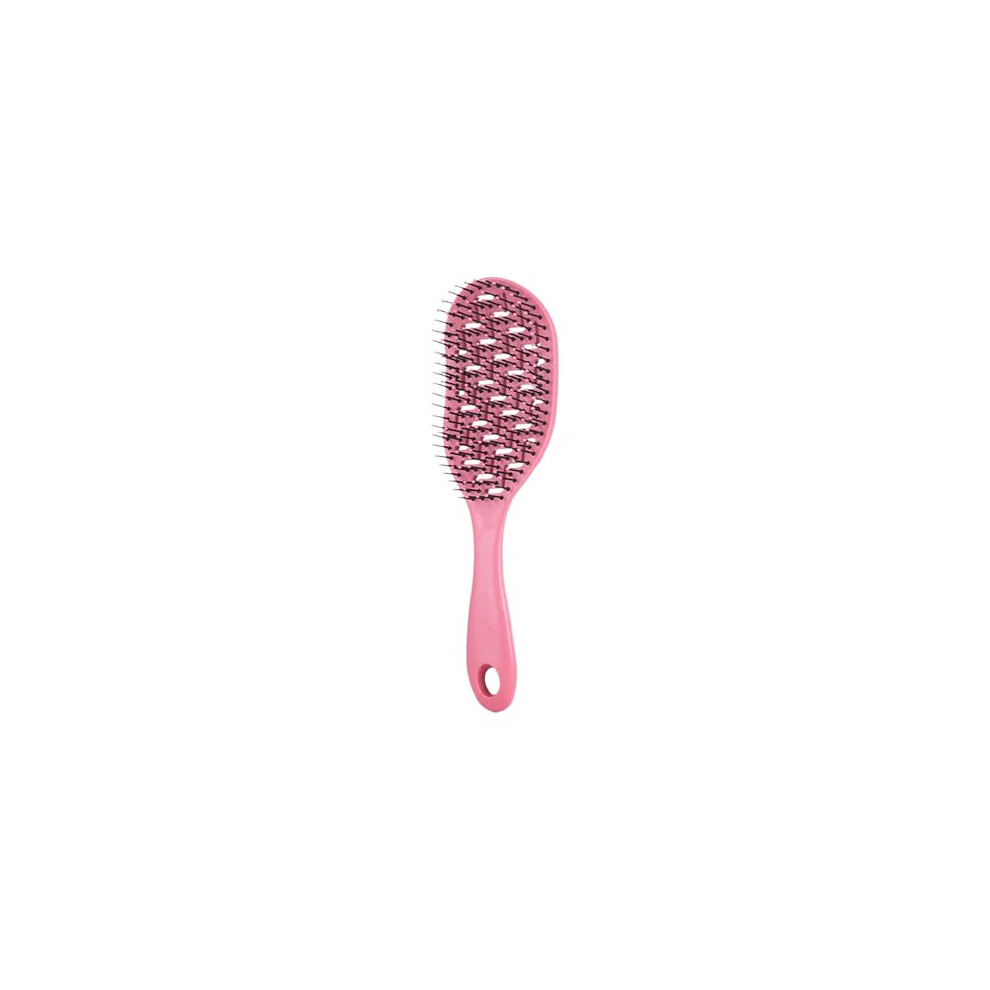 Detangling Hair Brush with Ergonomic Curved Bristles and AntiFrizz Scalp Massage for Travel and Home