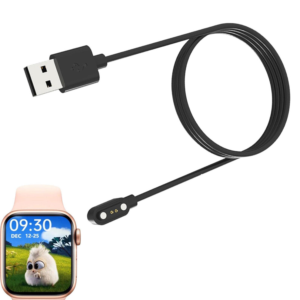 Smartwatch Magnetic Charging Cable 23.6 Inch Fast Charger Cord For Hw12 Hw16 9070919183348