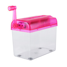 A6 Pink Tragbarer Handpapierzerkleinerer für Büro & Zuhause