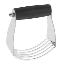 Stainless Steel Pastry Blender and Dough Cutter with Scraper for Effortless Baking and Scones