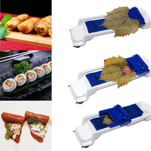 Spring Roll Maker and Sushi Roller, FoodGrade DIY Tool for  Shape, 2PCS Kitchen Set 2