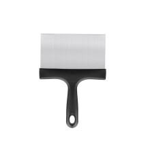 Stainless Steel Grill Scraper with Wide Blade and HeatResistant Handle for Blackstone Griddle Cleaning