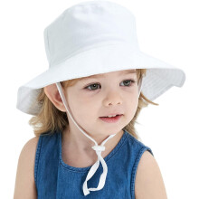 Baby Kids Printed Sun Hat Wide Brim UPF 50+ UV Protection Bucket Hat Fishman Cap (6 Months-8 Years)